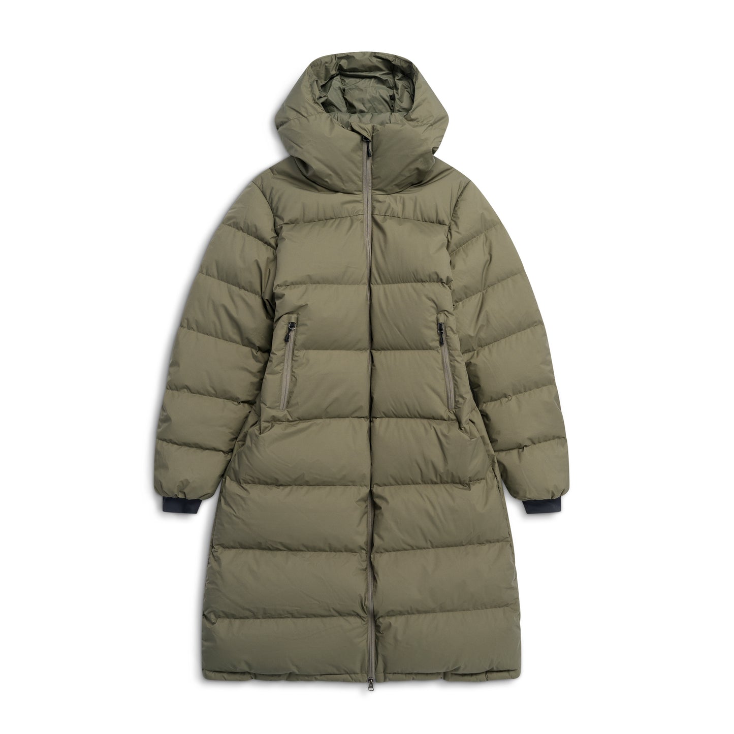 Bergans Urban Down Long Coat Women Green Mud