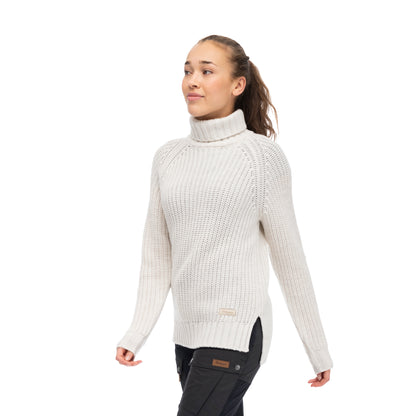 Bergans Nordmarka Merino High Neck Jumper Women Vanilla White
