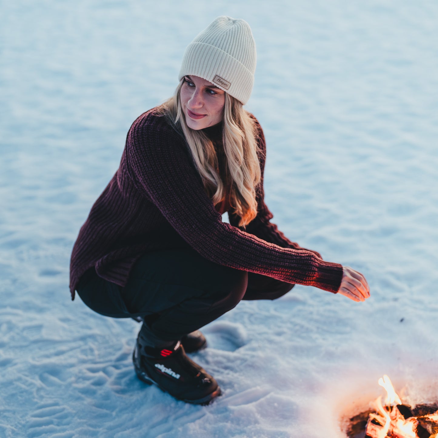 Bergans Nordmarka Merino High Neck Jumper Women Amarone Red