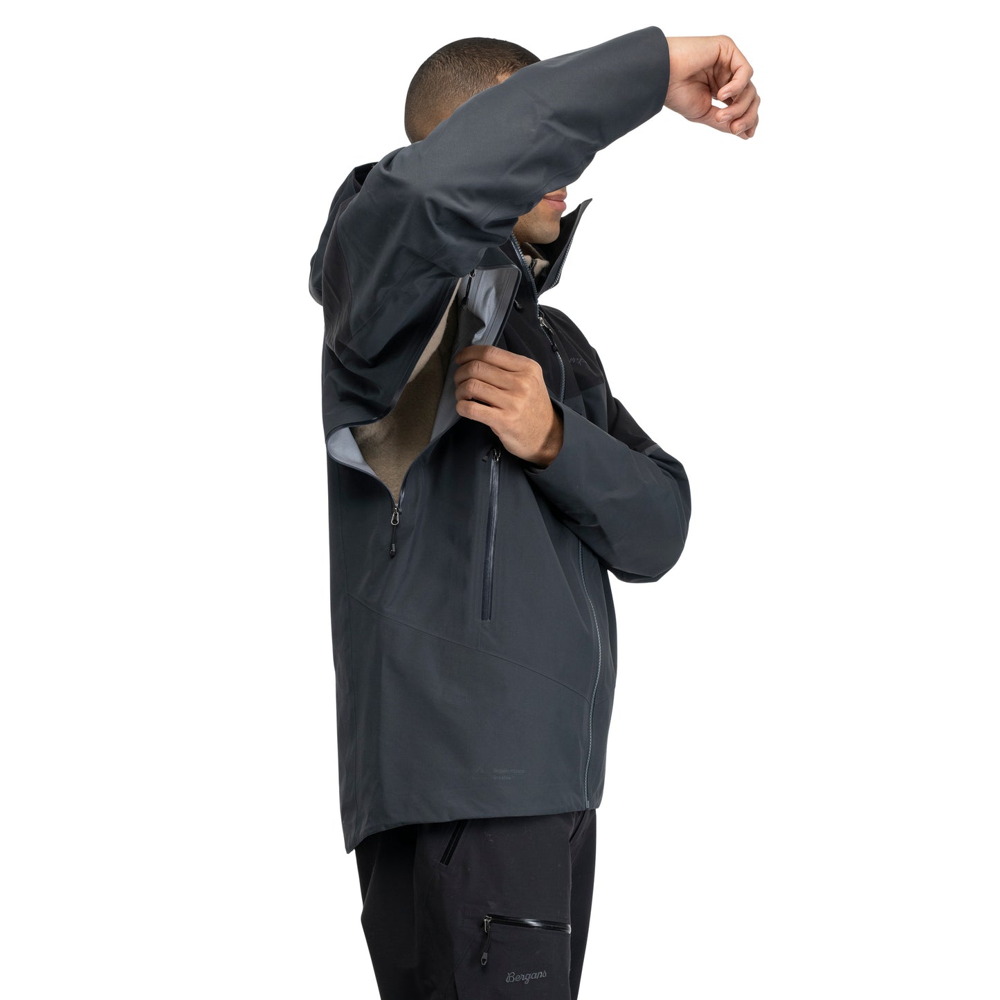 Bergans Rabot Alpine 3L Shell Jacket Men Black / Dark Shadow Grey