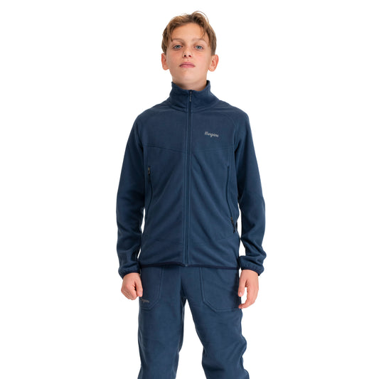 Bergans Junior Fleece Midlayer Jacket Navy Blue