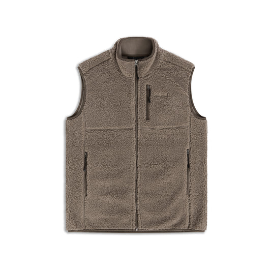 Bergans Lunnan Pile Fleece Vest Men Rock Taupe