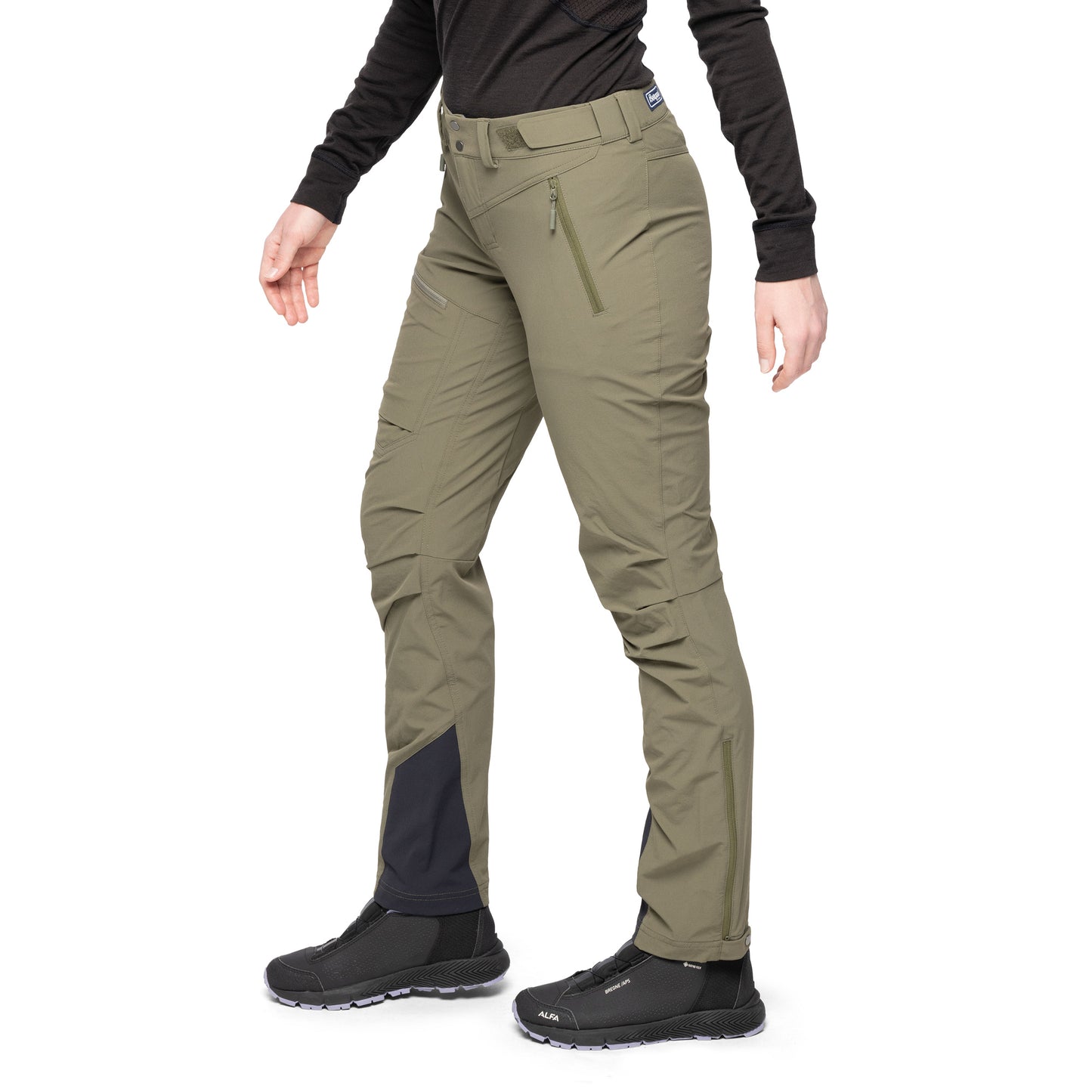 Bergans Breheimen Softshell Pants Women Dark Green Mud