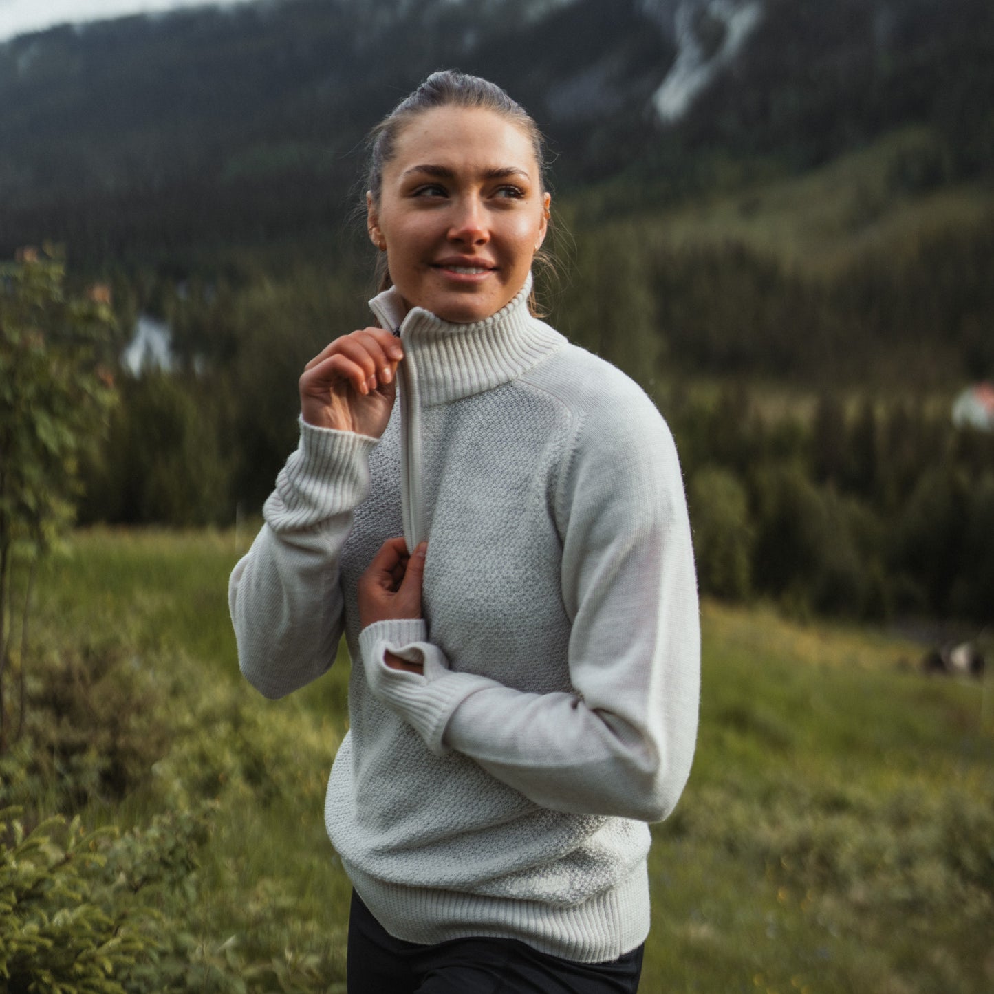 Bergans Ulriken Light Merino Jumper Women Vanilla White