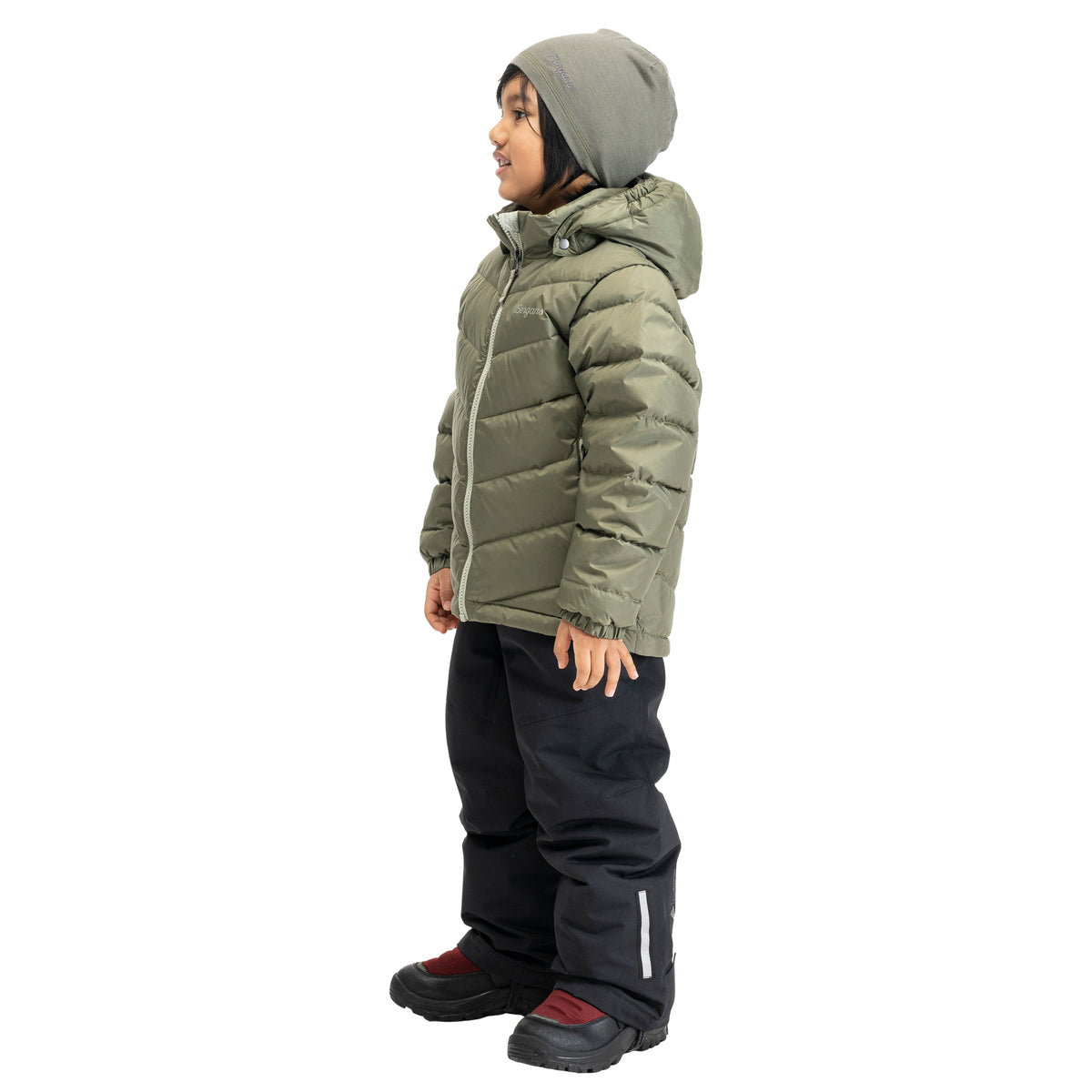 Bergans Kids Warm Down Jacket Green Mud