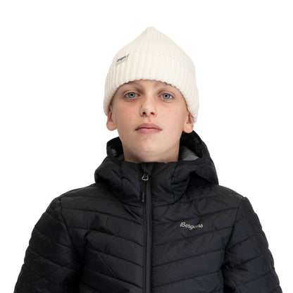 Bergans Nordmarka Merino Beanie Junior Vanilla White