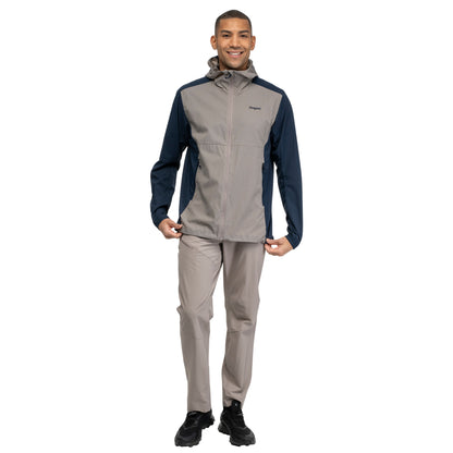 Bergans Rabot Windbreaker Jacket Men Rock Taupe / Navy Blue