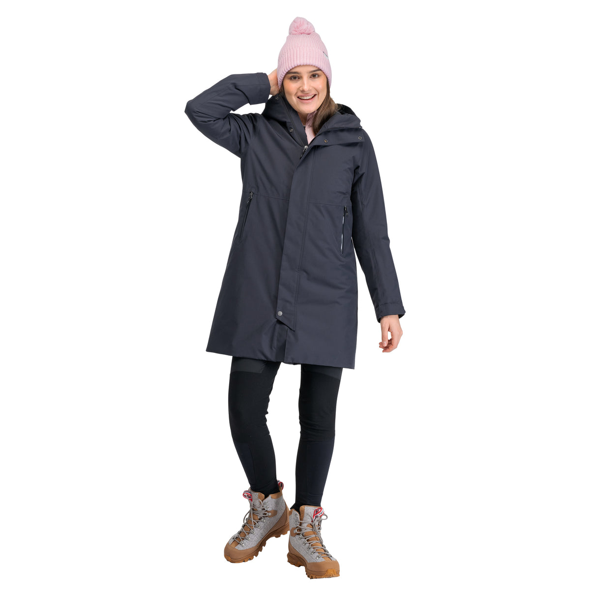 Bergans Oslo Insulated Shell Coat Women Dark Shadow Grey