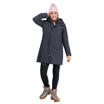 Bergans Oslo Insulated Shell Coat Women Dark Shadow Grey