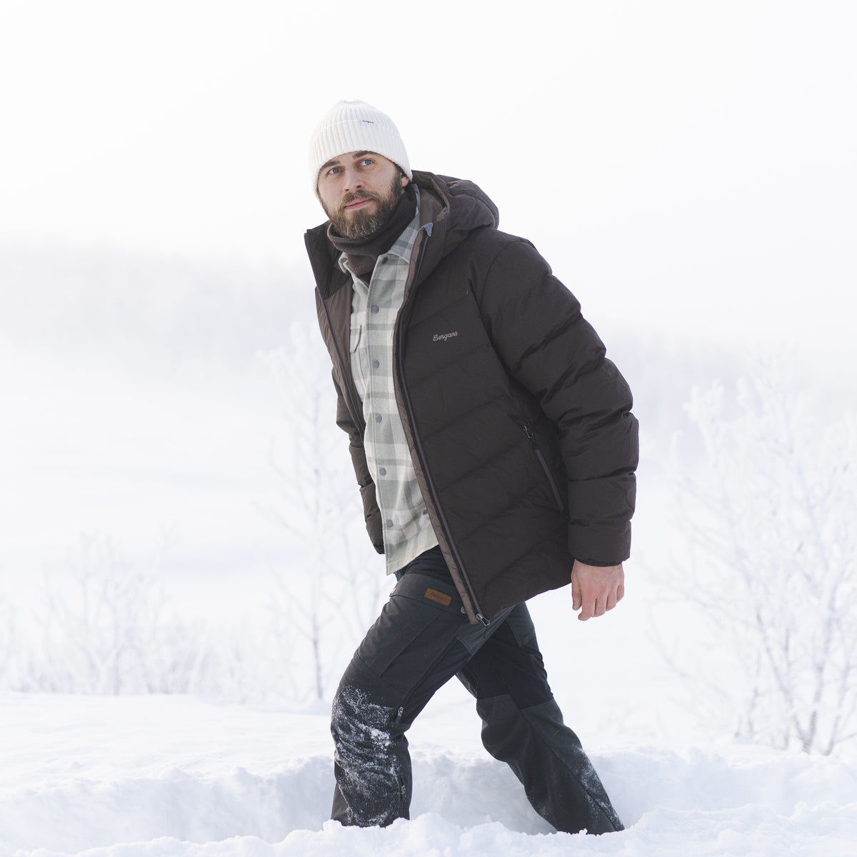Bergans Garmo Down Hood Jacket Men Dark Chocolate