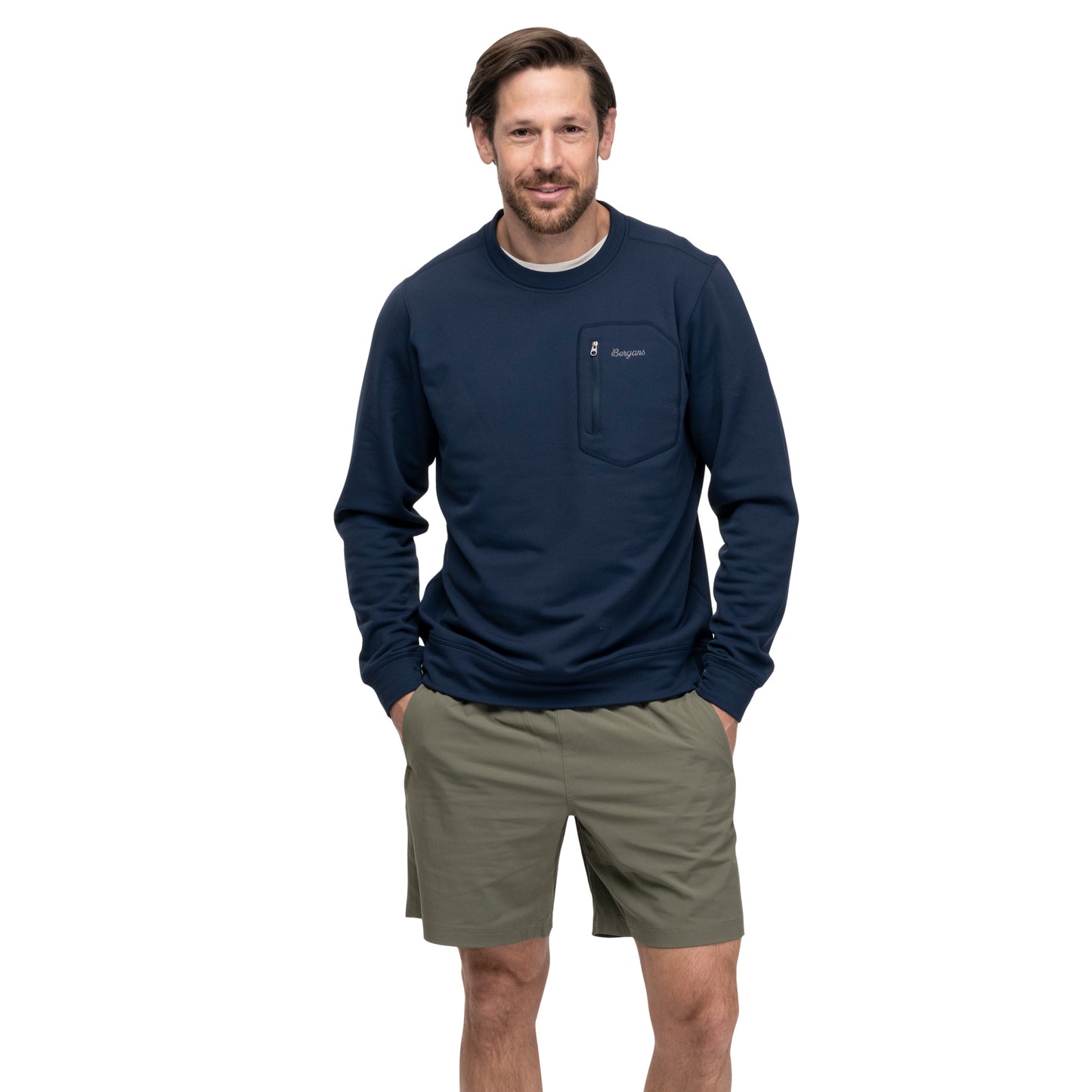 Bergans Midtli Midlayer Sweatshirt Men Navy Blue