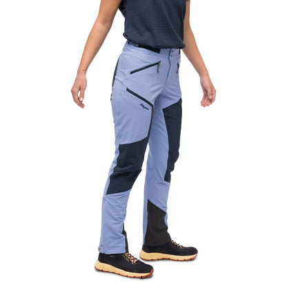 Bergans Tind Softshell Pants Women Blueberry Milk / Navy Blue