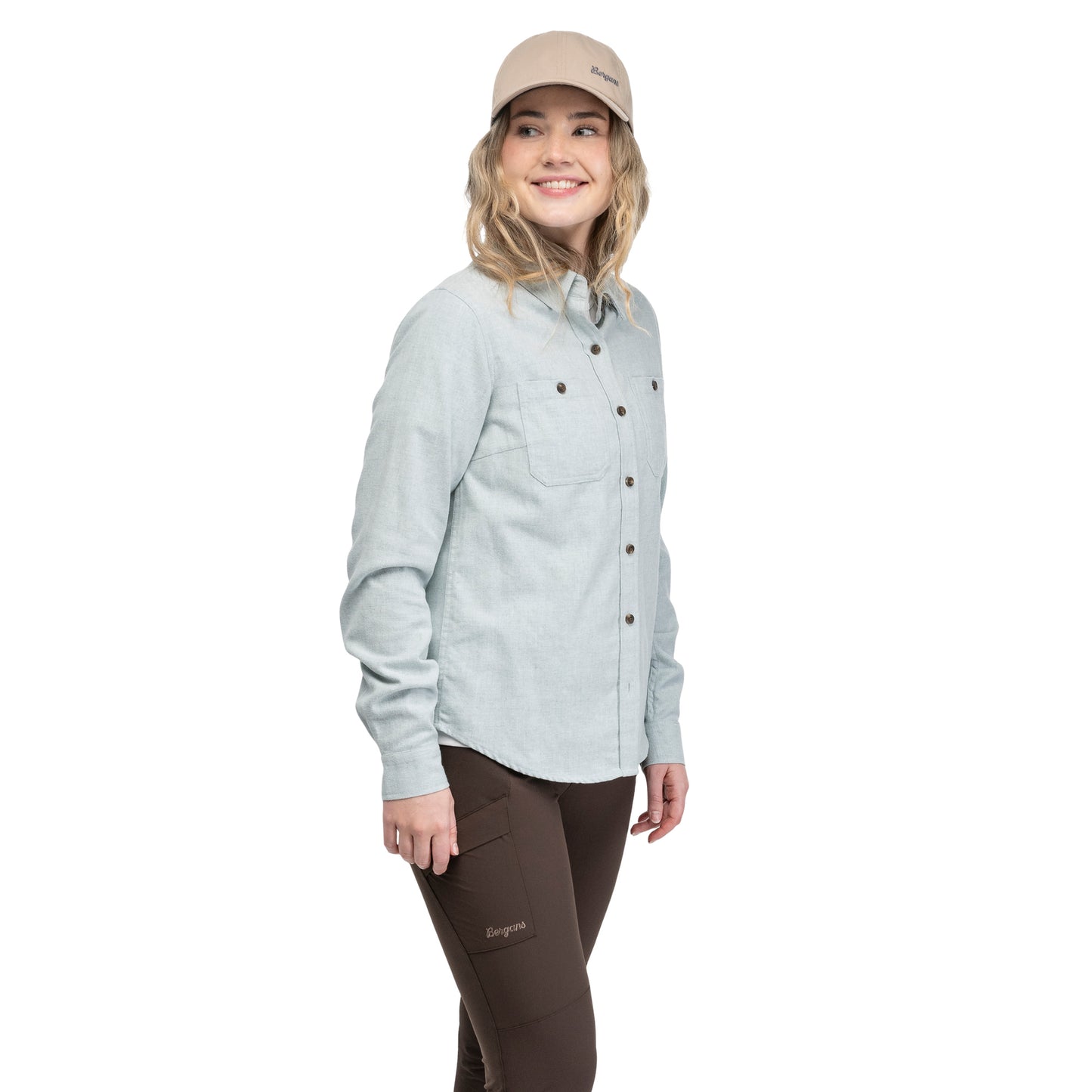 Bergans Nordmarka Flannel Shirt Women Dried Sage