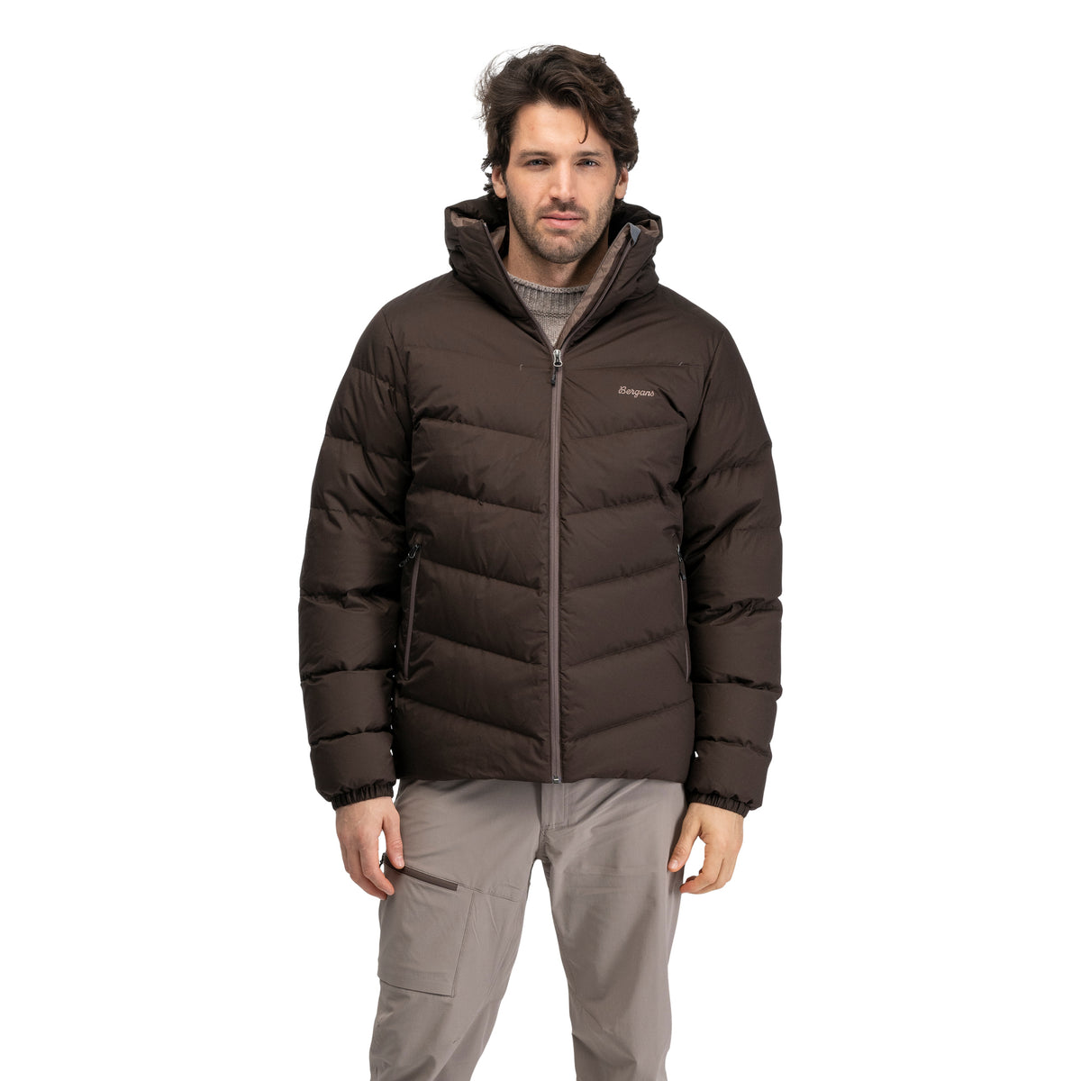 Bergans Garmo Down Hood Jacket Men Dark Chocolate