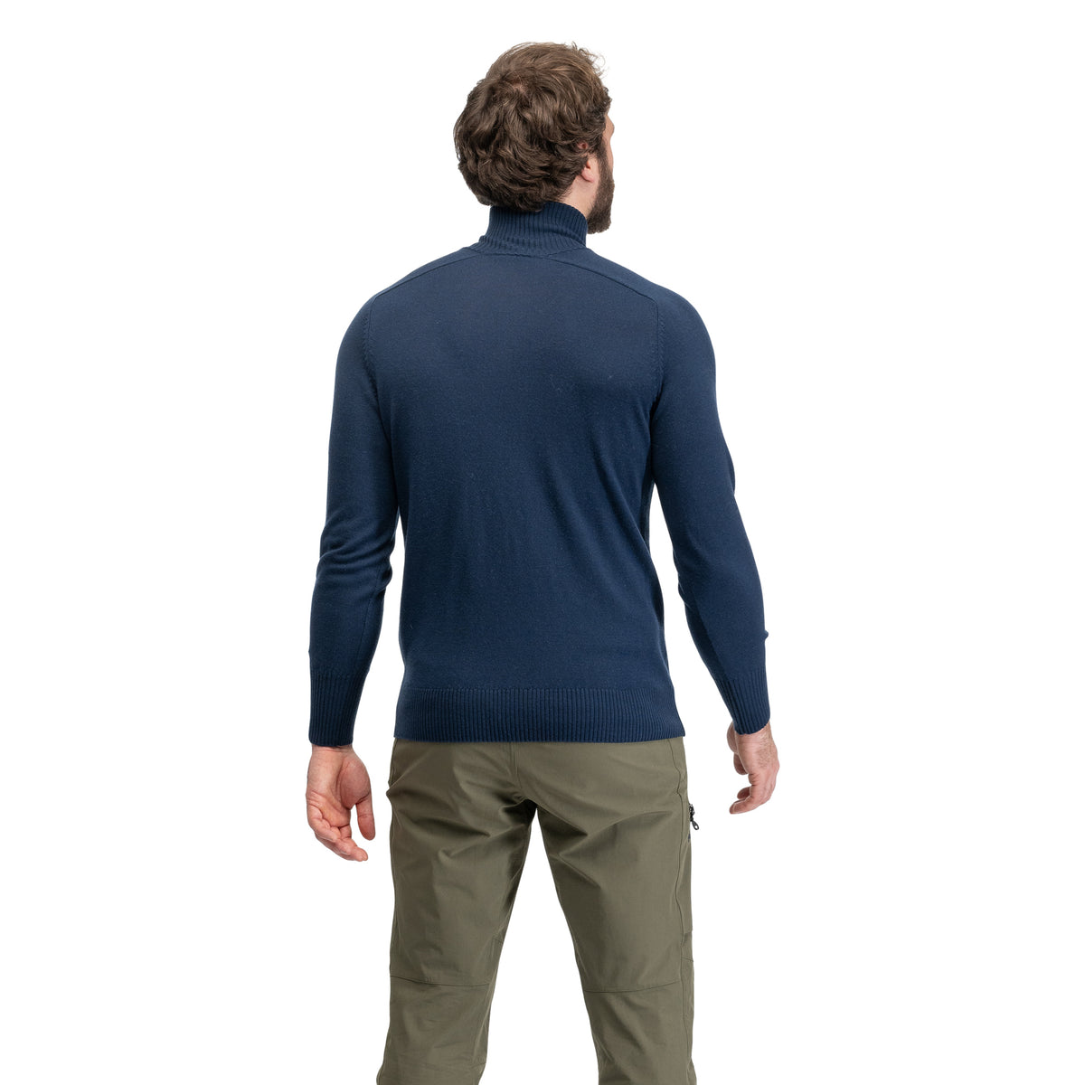 Bergans Minde Wool Half Zip Men Navy Blue