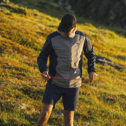 Bergans Rabot Windbreaker Jacket Men Rock Taupe / Navy Blue