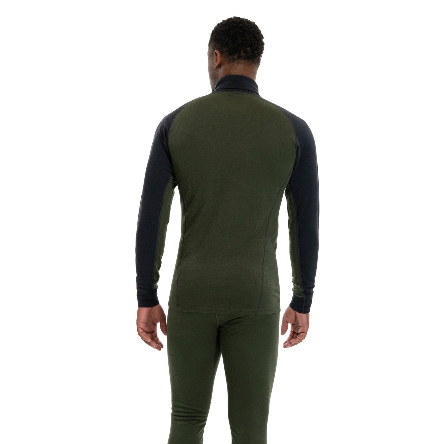 Bergans Inner:Dual Merino Half Zip Men Pine Forest/Dark Shadow Grey