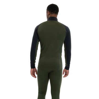 Bergans Inner:Dual Merino Half Zip Men Pine Forest/Dark Shadow Grey