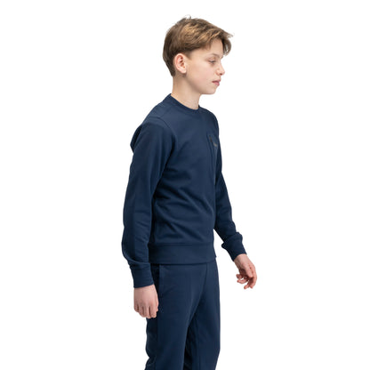 Bergans Midtli Midlayer Sweatshirt Junior Navy Blue
