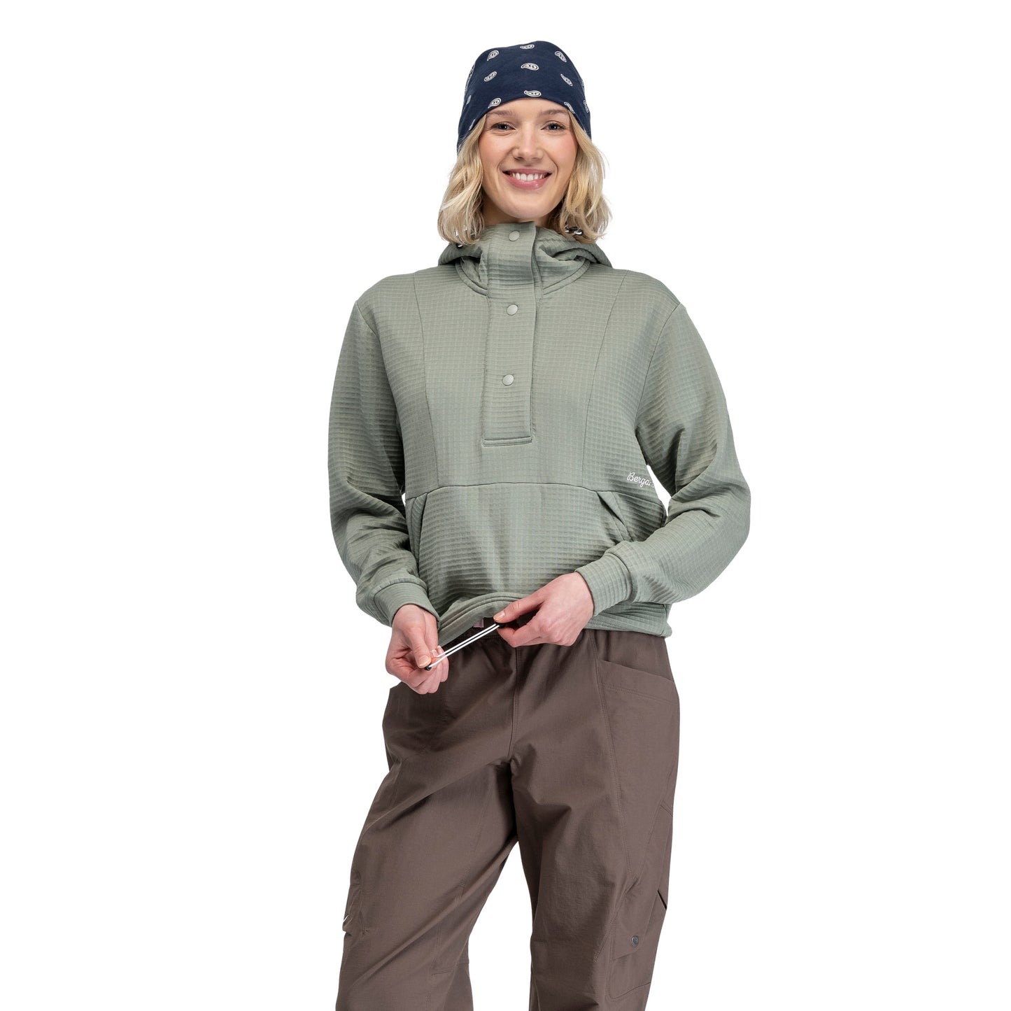 Bergans Vega Wool Hoodie Women Light Green Mud