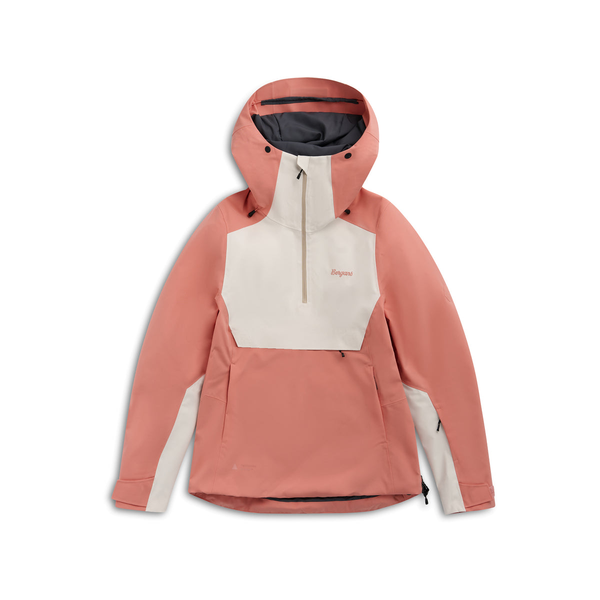 Bergans Oppdal Insulated Shell Anorak Women Light Weathered Red / Bone White