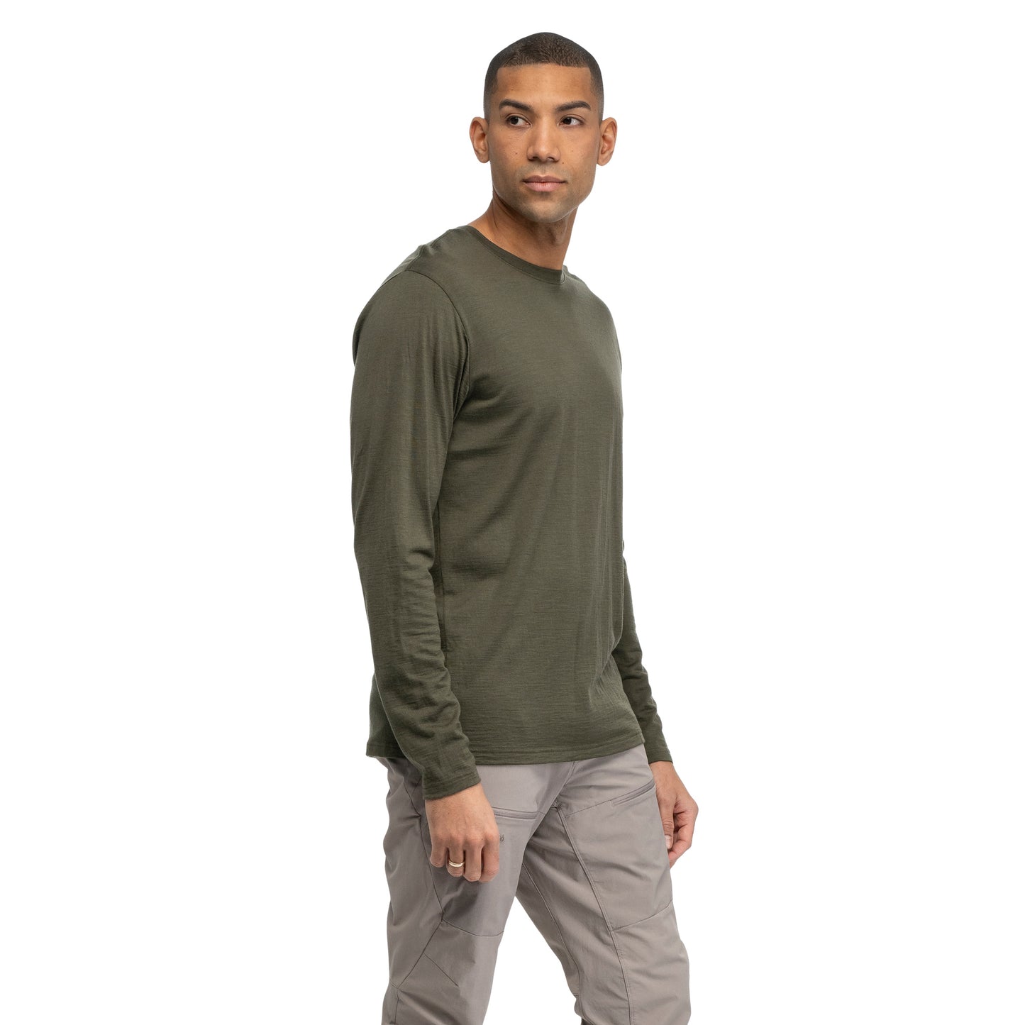 Bergans Merino Long Sleeve Men Pine Forest