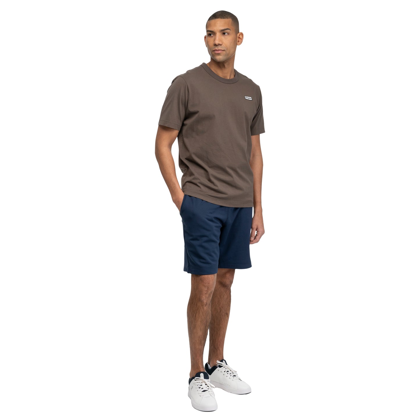 Bergans Logo Cotton Tee Men Dark Rock Taupe