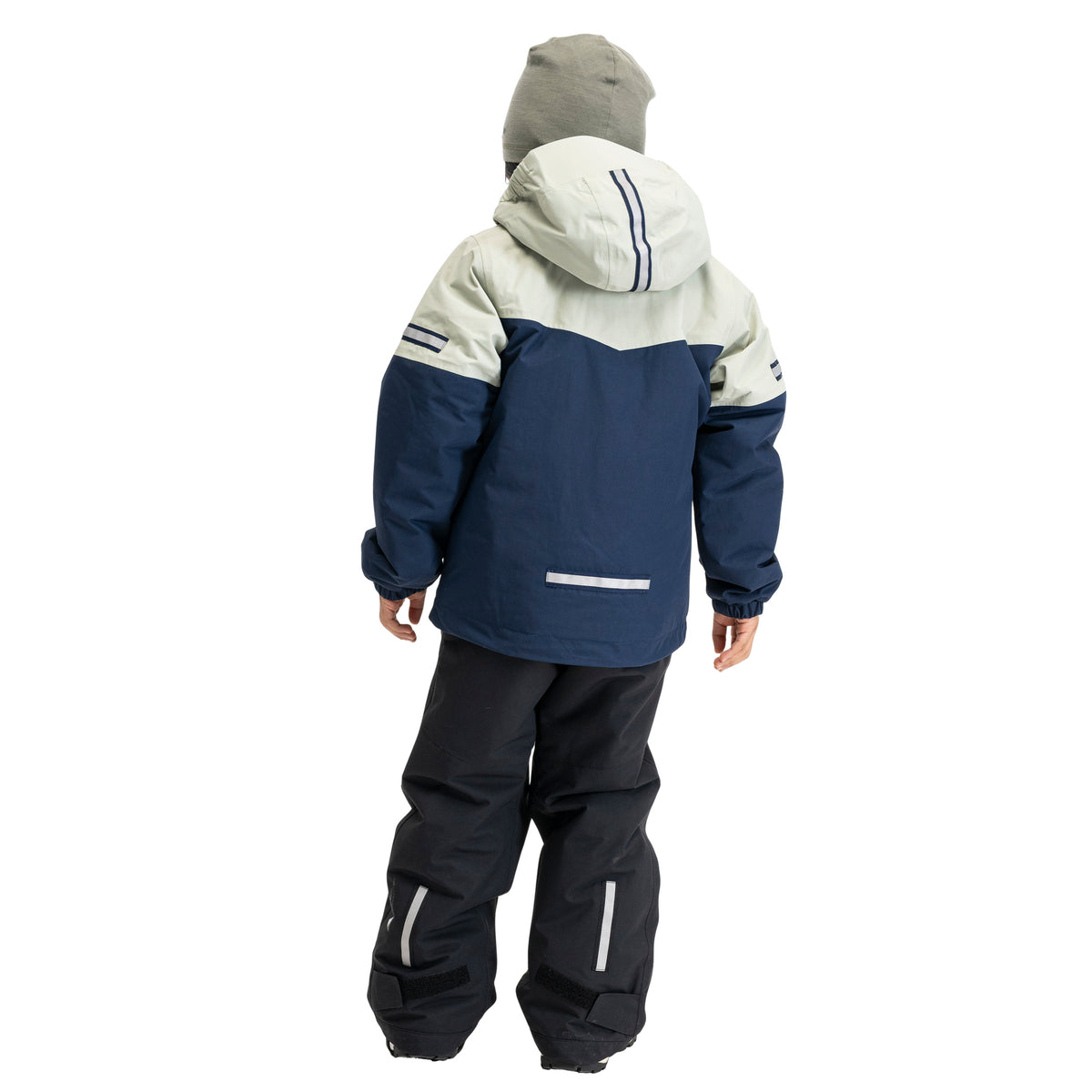Bergans Lilletind Insulated Shell Jacket Kids Navy Blue / Light Green Mud