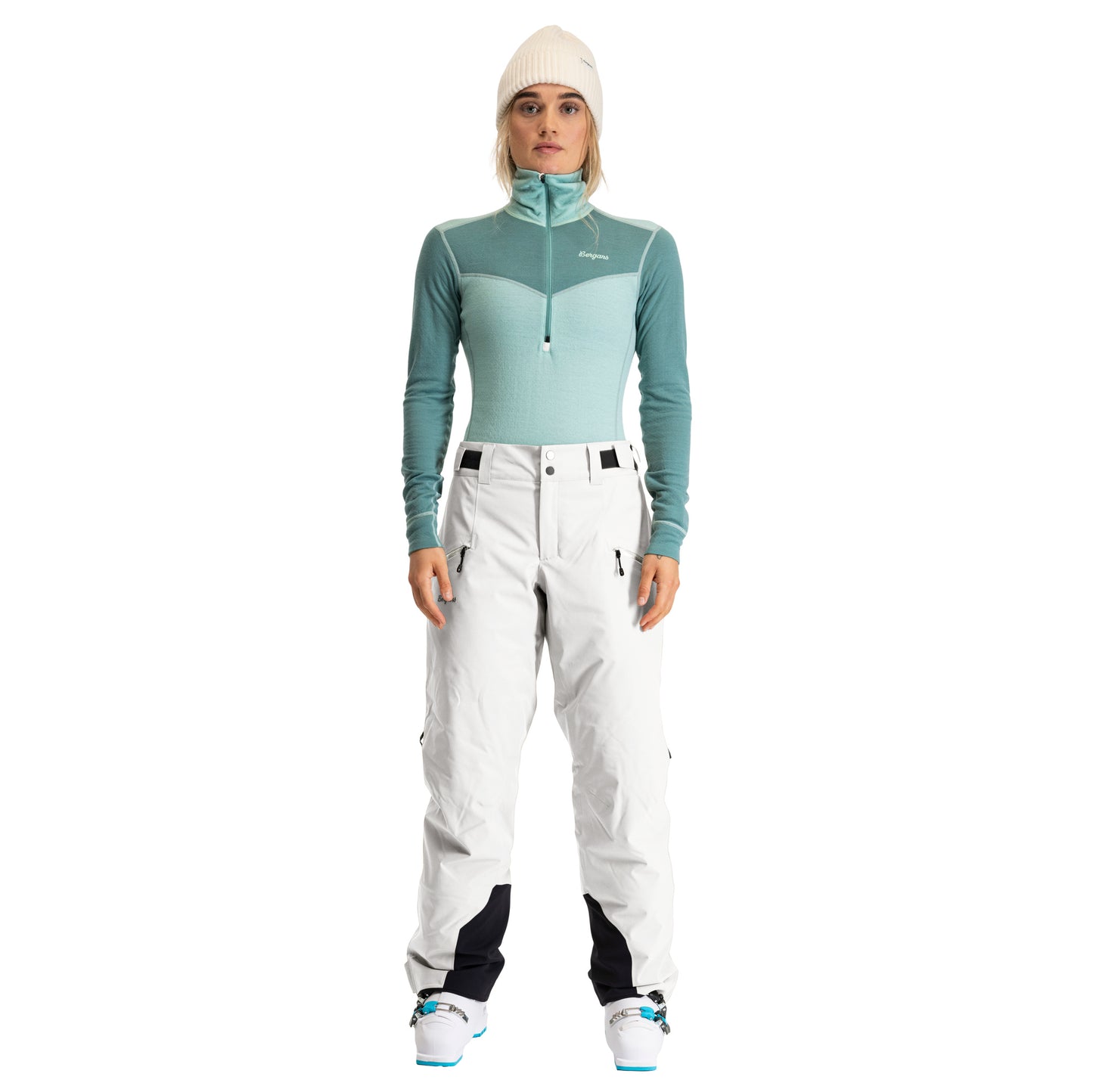 Bergans Oppdal Insulated Shell Pants Women Arctic White