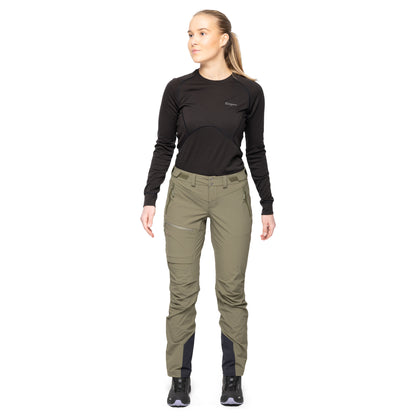 Bergans Breheimen Softshell Pants Women Dark Green Mud