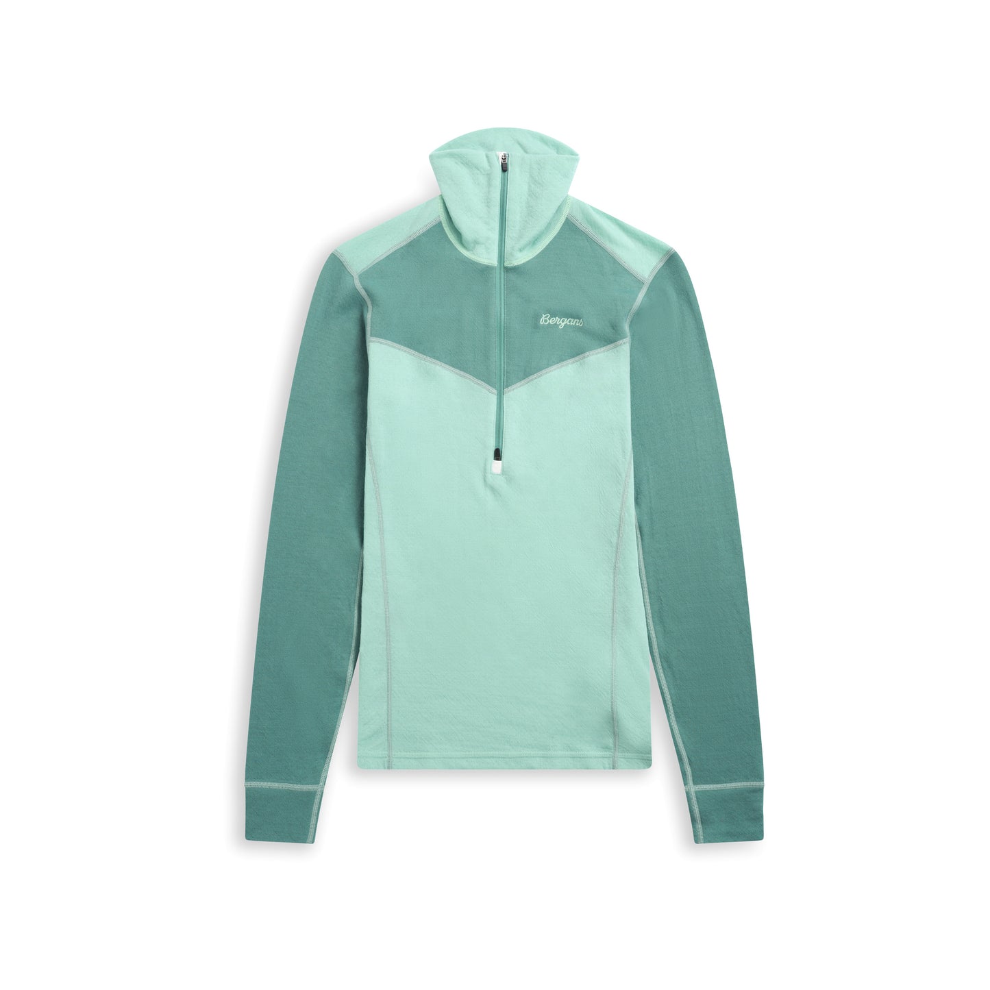 Bergans Inner:Dual Merino Half Zip Women Mint Crush/Dark Mint Crush