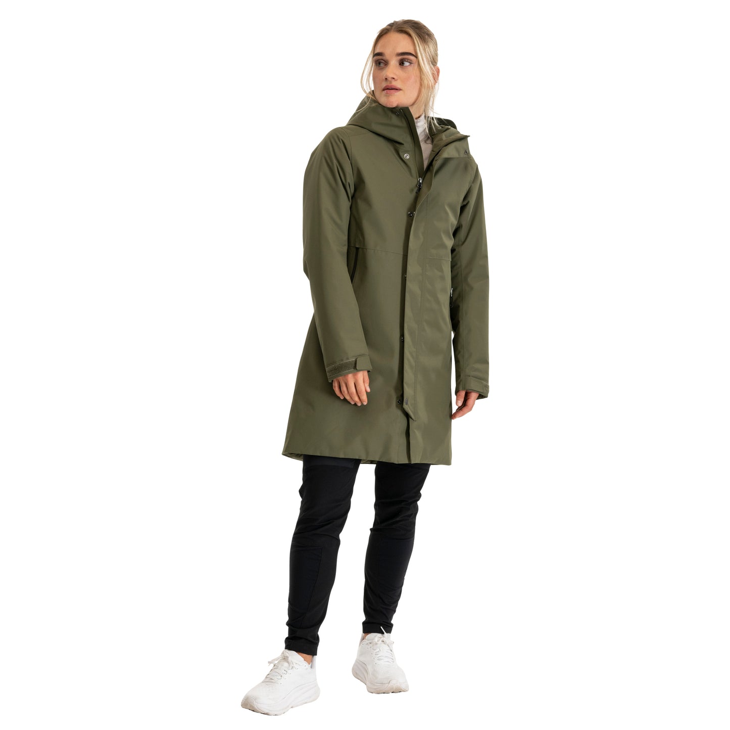 Bergans Urban Insulated Shell Coat Women Dark Green Mud