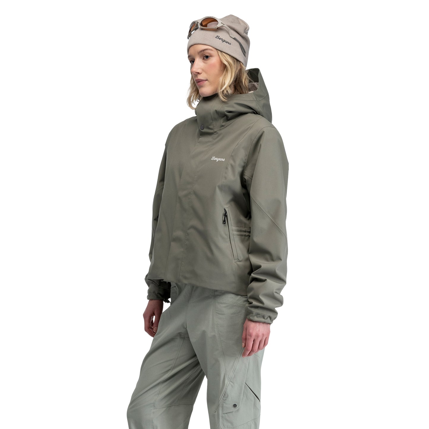 Bergans Vega 2L Shell Jacket Women Green Mud