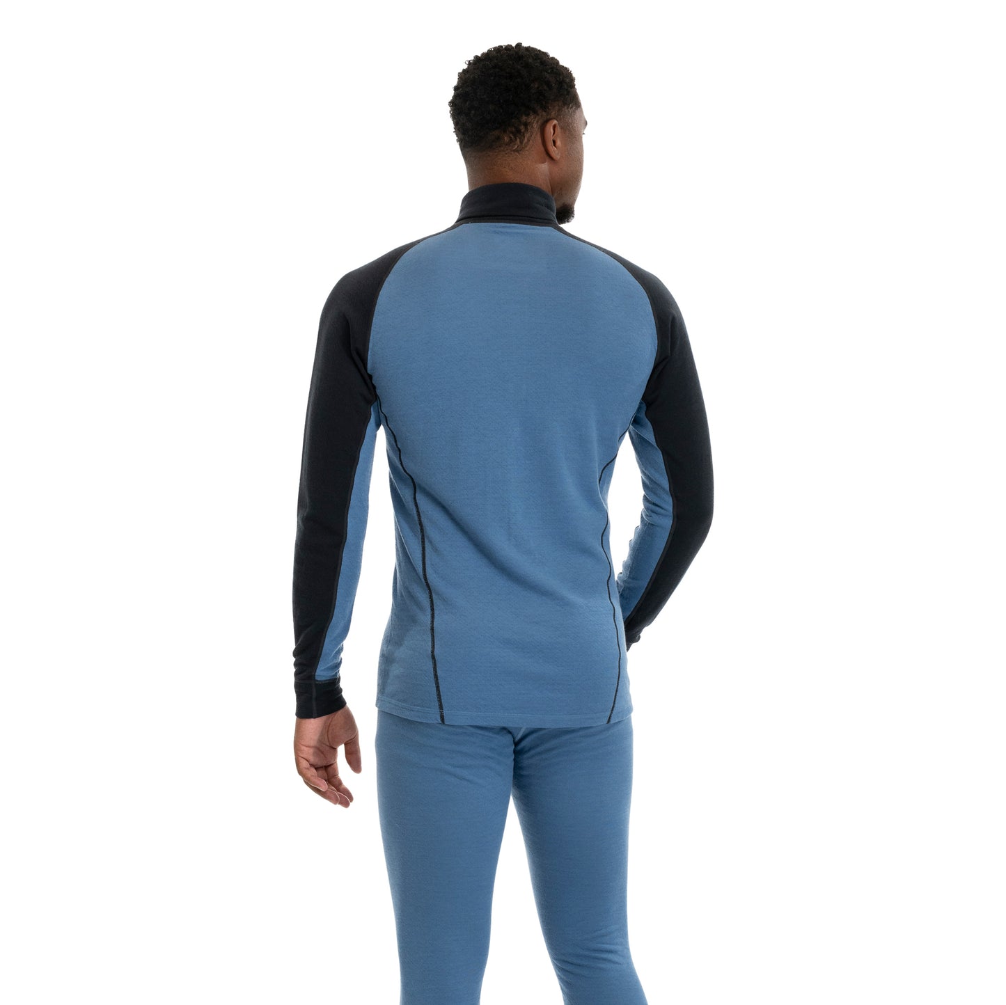 Bergans Inner:Dual Merino Half Zip Men Elemental Blue/Dark Shadow Grey