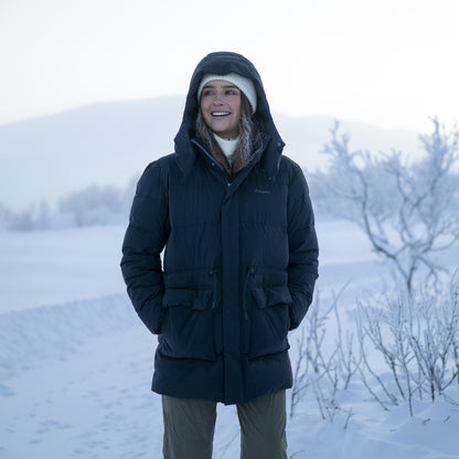 Bergans Dyna Down Hood Jacket Women Dark Shadow Grey
