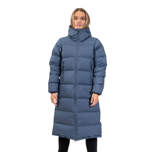 Bergans Urban Down Long Coat Women Granite Blue