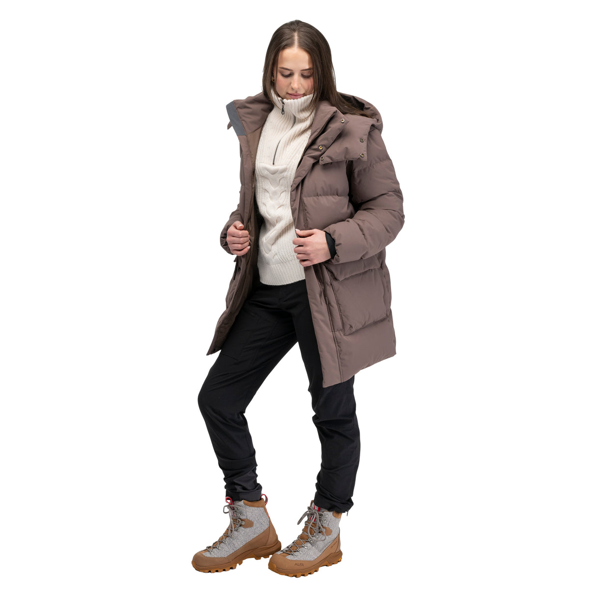 Bergans Milde Knitted Wool Half Zip Women Creme