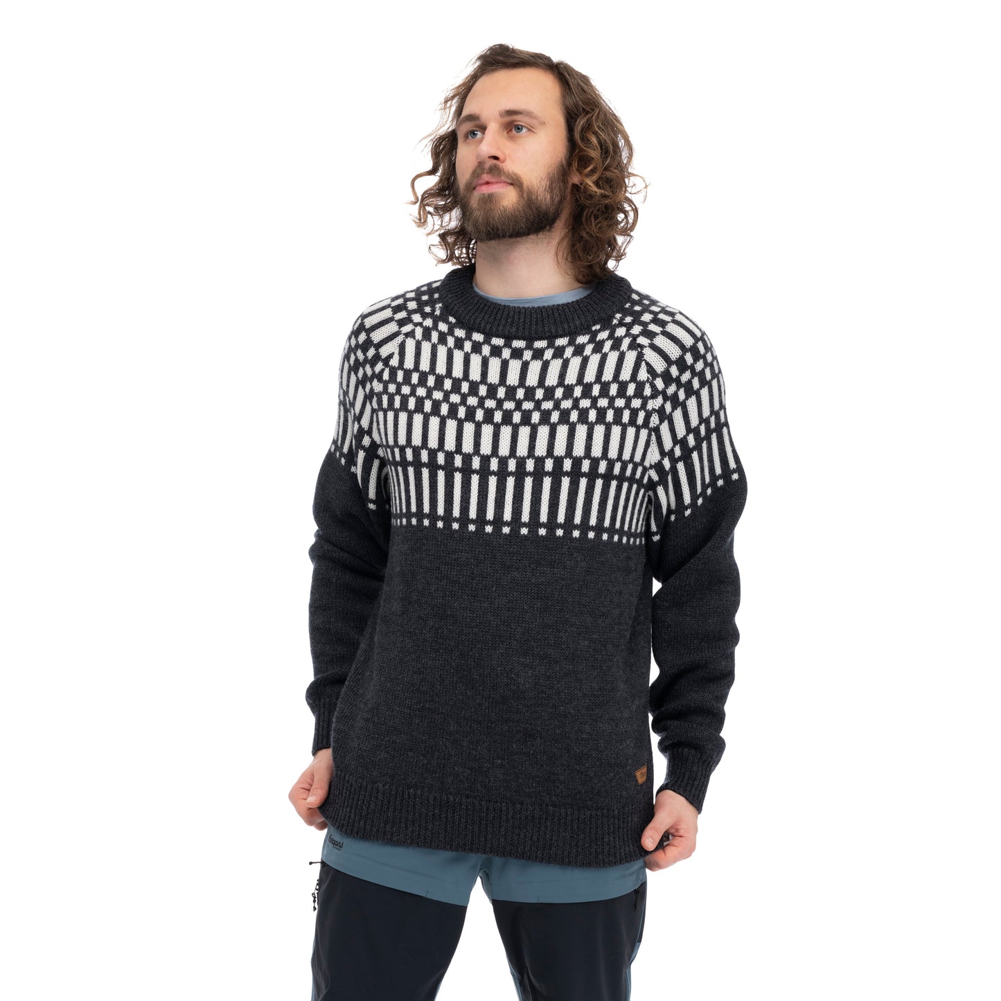 Bergans Nordmarka Merino Jumper Men Dark Shadow Grey/Aluminium
