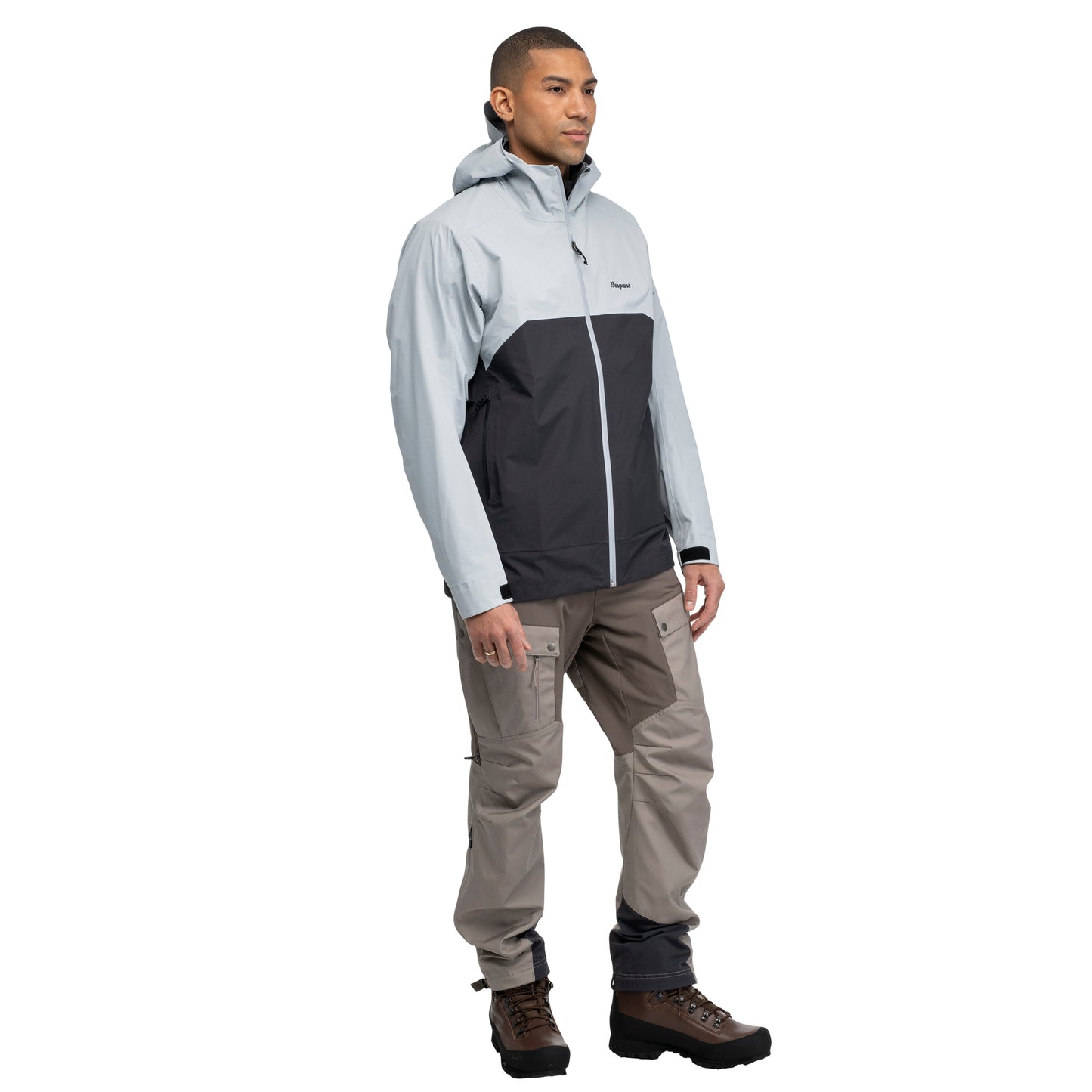 Bergans Vaagaa 3L Shell Jacket Men Pearl Grey/Dark Shadow Grey