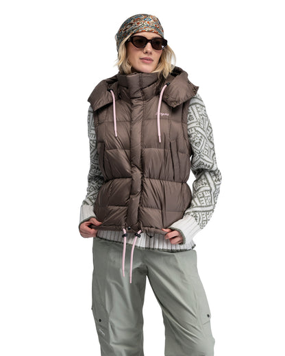 Bergans Vega Down Hood Jacket Women Hot Cocoa