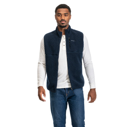 Bergans Lunnan Pile Fleece Vest Men Navy Blue