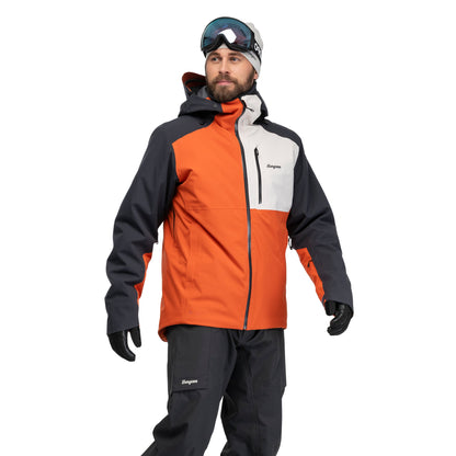 Bergans Oppdal Insulated Shell Jacket Men Burnt Orange / Dark Shadow Grey