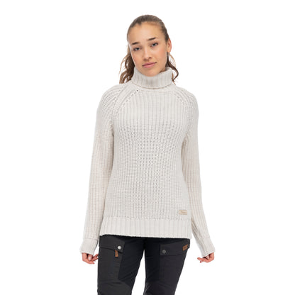 Bergans Nordmarka Merino High Neck Jumper Women Vanilla White