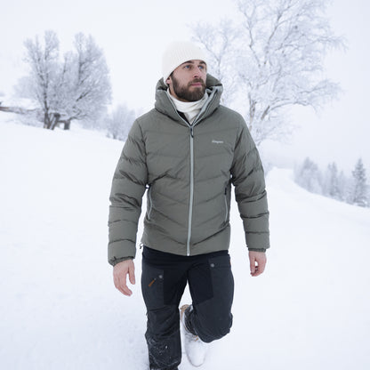 Bergans Garmo Down Hood Jacket Men Green Mud