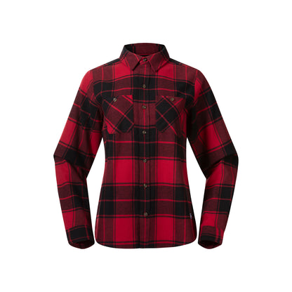 Bergans Nordmarka Flannel Shirt Women Red / Black Check