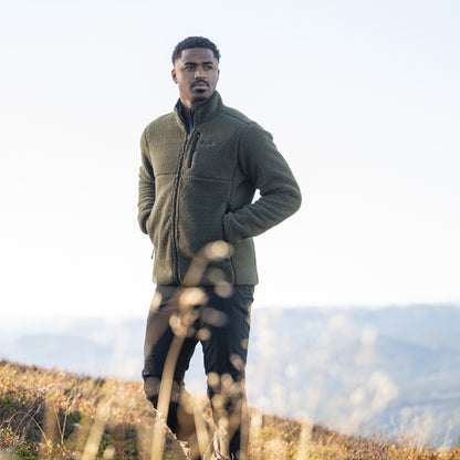 Bergans Lunnan Pile Fleece Jacket Men Pine Forest
