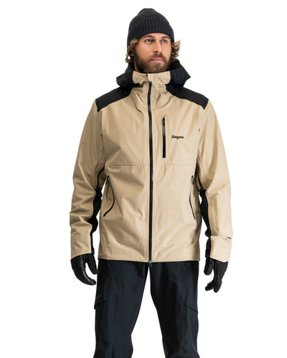 Bergans Oppdal 3L Shell Jacket Man Sandstone Black