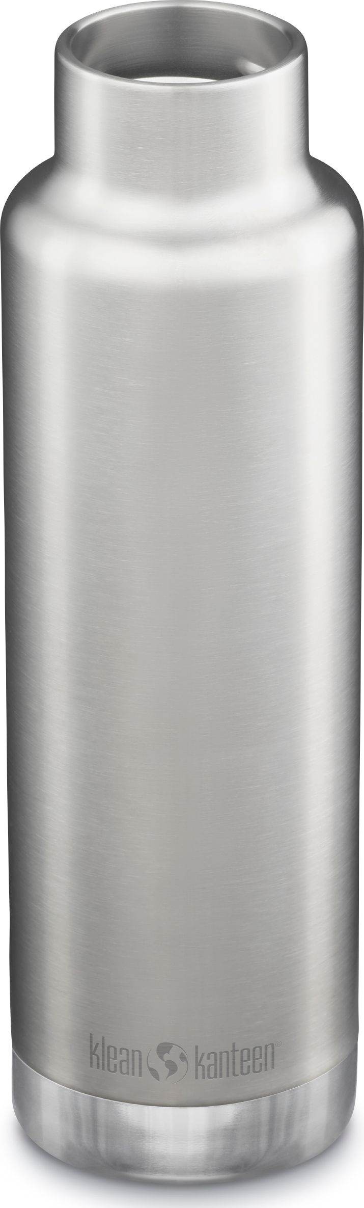 Klean Kanteen Isolerad Classic 750ml med Pour Through Kork Vattenflaska Silver - NatureLife