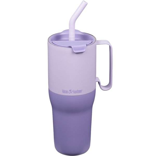 Klean Kanteen Rise Tumbler Flip Lid w Straw 1L Termosmugg Orchid Bloom - NatureLife