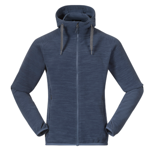 Bergans Hareid Fleece Men Jacket Granite Blue